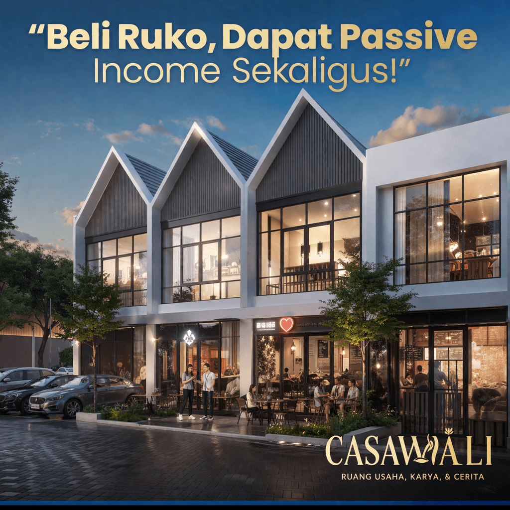 Shophouse for Sale : Beli Ruko, Dapat Passive Income Sekaligus!